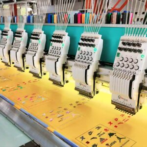 High-Capacity Commercial Embroidery Line